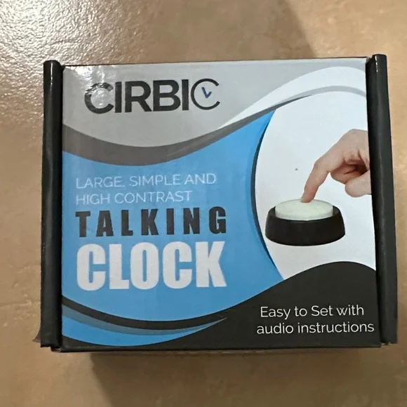 NWT CIRBIC Talking Clock with High Contrast Design - Picture 1 of 4